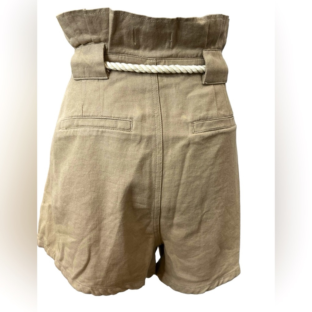Driftwood Veronica Paperbag Linen Blend Rope Belt Shorts NWT 29 - Picture 4 of 10